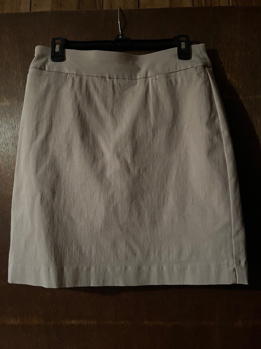 Kim Rogers Khaki Short size 6 Spandex, Rayon, and Nylon,